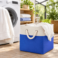 Rainbow Color 11 x 11 Inch Color Block Fabric Cube Storage Baskets, Set ...