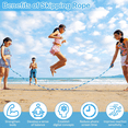 thumbnail image 5 of Jump Rope Beaded Soft TPU Adjustable 108in 2 Pack Cardio Fitness Portable Indoor Outdoor for Men Women by MPOISVA, 5 of 6