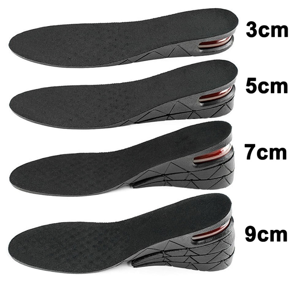 Unisex Support Shoe Insoles Pads Heel insert Increase Taller Height Lift LE 