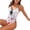 501_White, variant on Lroveb One Piece Swimsuits for Women Edge Swimsuit Border Flower Bud Monokini Bathing Suit