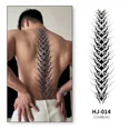 thumbnail image 3 of Pegatinas de tatuaje de mariposa a prueba de agua para mujer, de larga duración, sexy, para la espalda, letras inglesas, simulación de jugo de hierbas, semipermanente L, 3 of 4