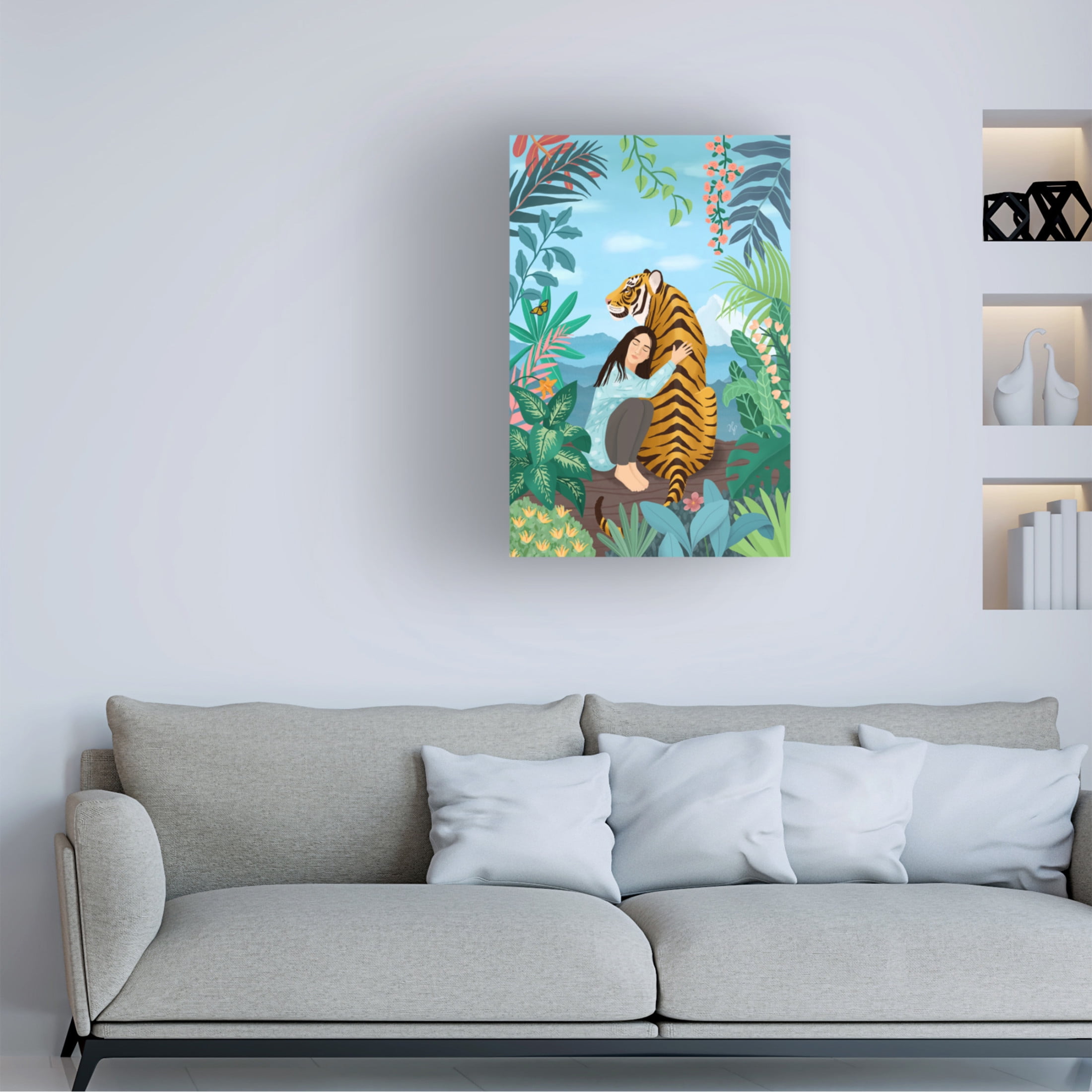 Trademark Fine Art Petra Holikova Tiger Canvas Wall Art