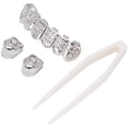 thumbnail image 1 of Teeth Decoration,Plating Teeth Brace Set Gold Teeth Brace Metal Teeth Brace User-Friendly Design, 1 of 14