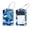 multicolored 2, variant on 2 Pack Leather Luggage Tag with Stainless Steel Loop, Cute Octopus and Blue Wave Pattern Baggage Handbag Travel Suitcase Tags with Name ID Card Perfect to Quickly Spot Luggage Suitcase