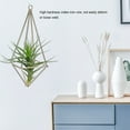thumbnail image 3 of Quadrilateral Hanging Tillandsia Rack for Stylish Room Decor Golden Air Plant Holder, 3 of 7