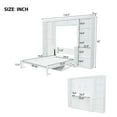 thumbnail image 4 of Generic Full Size Murphy Bed with Desk and Bookshelf, White, 4 of 9