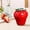 🔥 Red_New, variant on Strawberry Jar Ceramic Decor Strawberry Shaped Ceramic Candy Jar with Lid Vintage Decorative Container Sealed Food Storage Tin for Tea Sugar Snacks Retro Countertop Decor Strawberry Jar Ceramic Decor