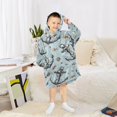 thumbnail image 6 of joogoo Wearable Blanket Hoodie for Anchors and Seashells Oversized Sherpa Hooded 3-14 YR M, 6 of 7