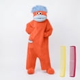thumbnail image 6 of Funny Silly Onesie for Adults, Heavyweight Coral Fleece Animal Pajamas, Premium Soft & Warm One-Piece Loungewear Add Shoes And 2PC Comb (Comb Color Random) Red L, 6 of 6
