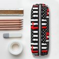 thumbnail image 5 of Rocae Firefighters USA Flag for Multifunctional Pen Organizer with Zipper Closure, Ideal for Tools, Gadgets, Cosmetics, Stationary,Travel Accessary, 5 of 5
