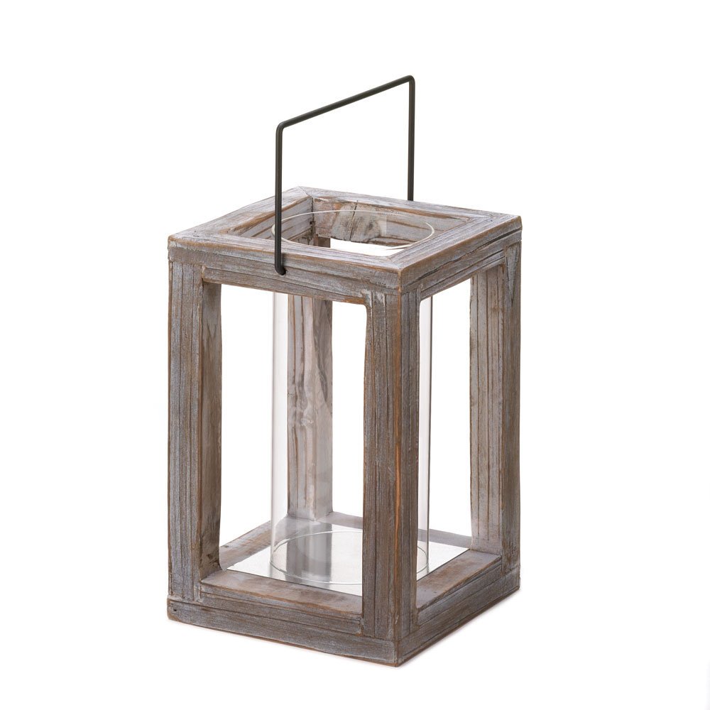 Candle Lantern, Outdoor Decorative Wooden Lantern Candle Holder
