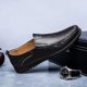 thumbnail image 2 of Zapatos de hombre de marca de lujo 2021, mocasines informales sin cordones, mocasines para hombre, zapatos de conducción negros italianos para hombre (26,5 cm), 2 of 4