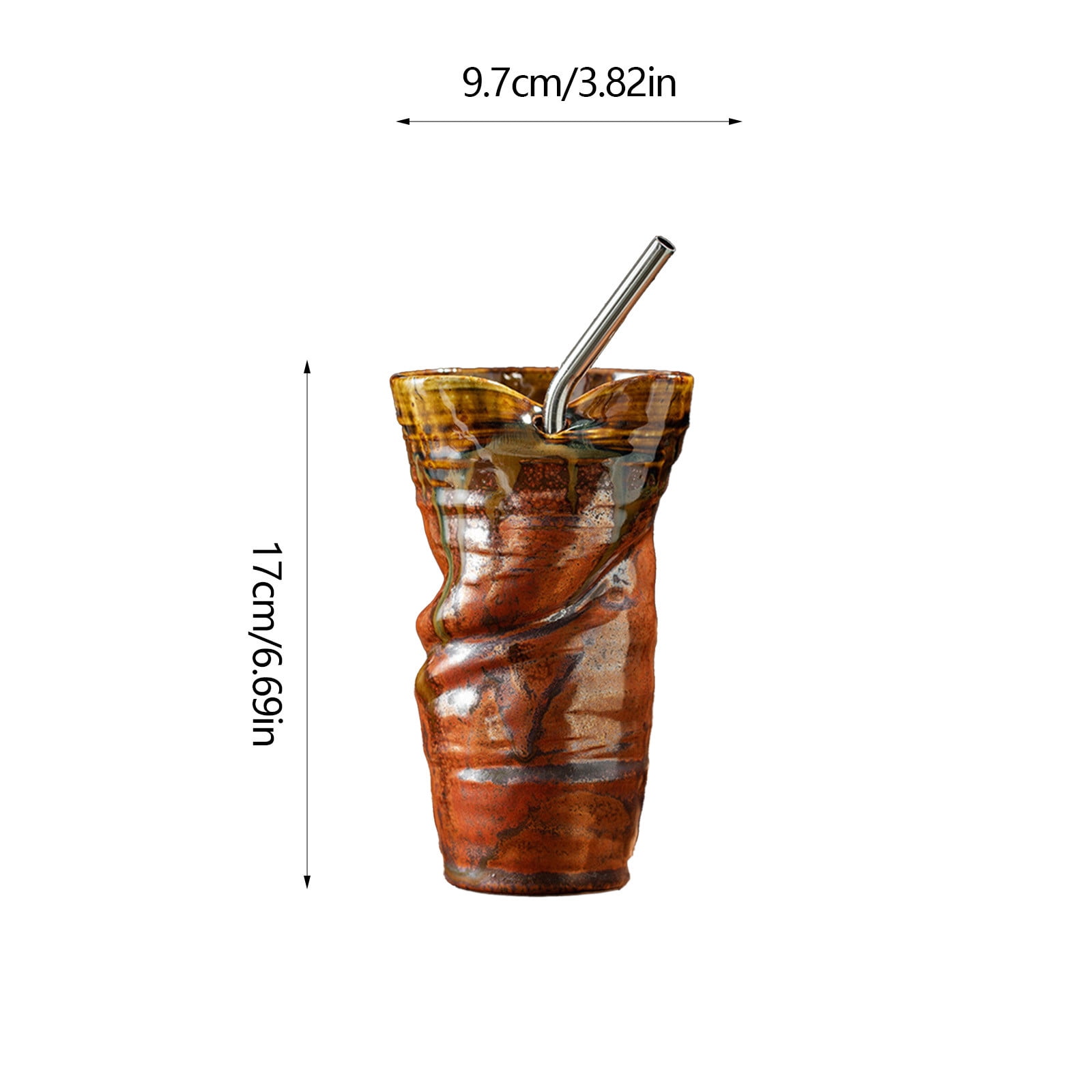 Stijggn Cup with Straw Leak-Proof Screw-On Lid with Straw Made of Durable Plastic and Silicone Great for Travel, Dishwasher Safe