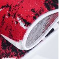 thumbnail image 3 of Ladole Rugs Red Floral Latest Design Indoor Modern Area Rug Mat Carpet Runner for Living Bed room Entry way Patio Small Medium Large Non Slip Skid Size 3x5. 4x6 5 x 8 7 x 10, 9 by 12 11 feet ft, 3 of 4
