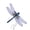 C, variant on Qonioi Simulated Dragonfly Hanging Ornament, 6-Pack Colorful Garden Decor, Realistic Insect Pendant for Outdoor Plants, Patio, and Yard