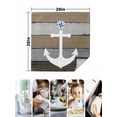 thumbnail image 4 of Anchor Brown Cloth Napkins Set of 6 Reusable Dinner Napkins, Nautical Grey Rustic Farmhouse Wood Grain Cocktail Napkin Washable Table Napkins for Wedding/Holiday Party/Baby Shower 20"x20", 4 of 7