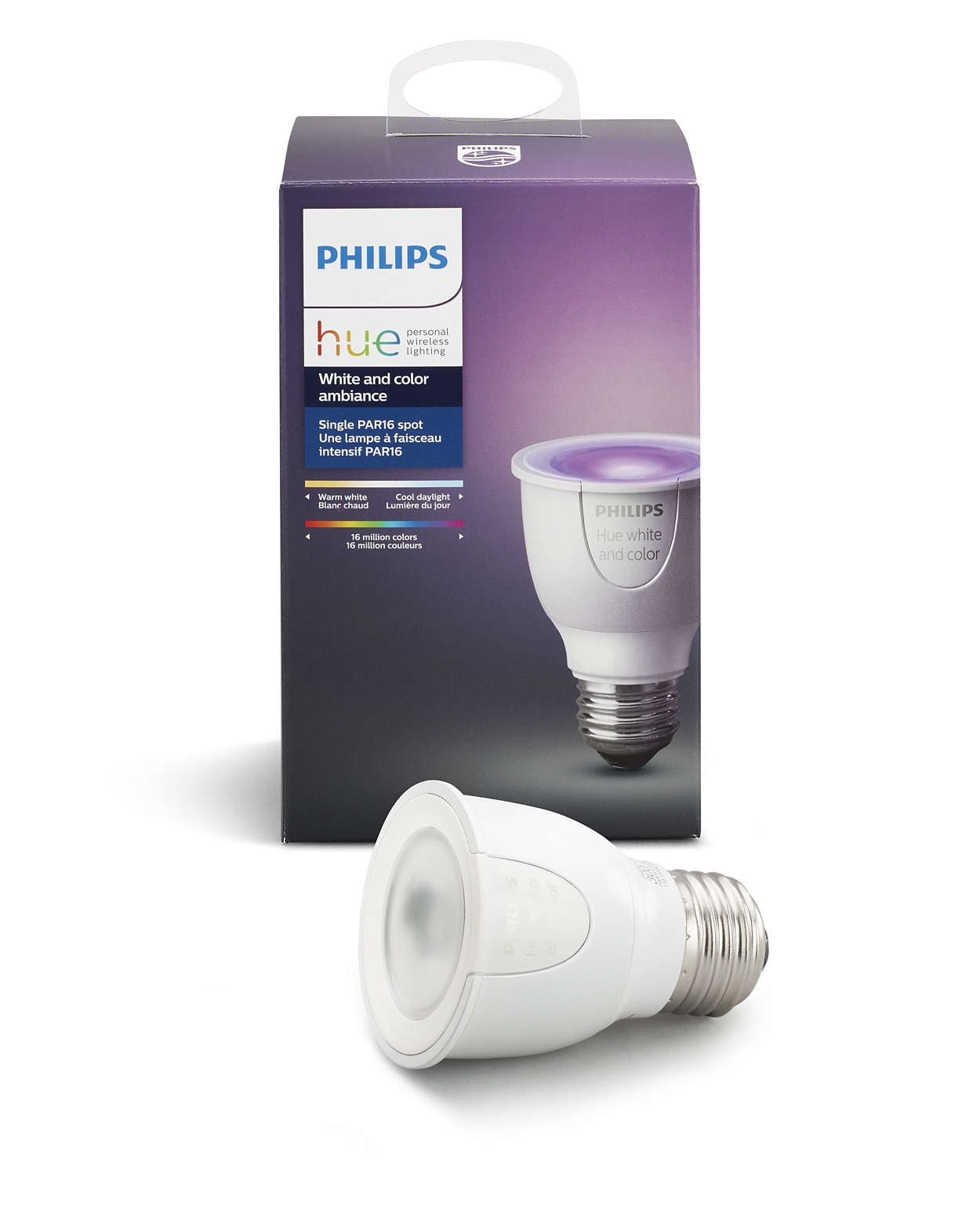 Philips Hue and Color Ambiance PAR16 Smart Light Bulb, LED, 1-Pack - Walmart.com