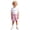 Hot Pink, variant on Ulanda Boys and Toddler Pull on Shorts Thin Stripe Elastics Waist Casual Summer Kids Girls Shorts Lightweight (Brown, 18-24 Months)