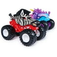 thumbnail image 2 of Monster Jam, Sparkle Smash Vs. Racing Stripes Die-Cast Monster Trucks, 1:64 Scale, Kids Toys for Boys Ages 3 and up, 2 of 7