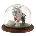 thumbnail image 1 of Rosa preservada hecha a mano en cúpula de cristal de lujo amantes pareja ornamento-B romántico B Romántica b Zulema Ornamento micro del paisaje, 1 of 8