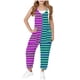 thumbnail image 2 of Odeerbi 5-14 Años Niñas Verano Mono Color Bloque Rayas Camisola Romper Primavera Casual Transpirable Cómodo Monos Correa Bib Pantalones Generales Traje de Juego, 2 of 8