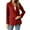 Burgundy, variant on Womens Solid Color Casual Blazers Open Front Long Sleeve Work Office Jackets Blazer Coat