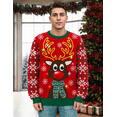 thumbnail image 3 of Aideaone Ugly Christmas Light up Sweater for Women/Men with Multi-Colored Led Flashing Lights Knitted Sweater, 3 of 8