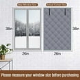 thumbnail image 3 of Thermal Insulated Window Cover for Winter, 3-Layer Cold Proof Window Blanket with Buckle Straps, Heavy Duty Oxford Cloth Heat Preserving Shade for Home, Attic, Kitchen, RV Windows, 3 of 8