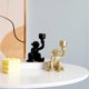 thumbnail image 3 of Fun Gift Candle Holder Animal Theme for Household, Birthday, Party, Wedding Funny Monkey Celebration Household gold, 3 of 4