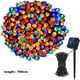 thumbnail image 2 of Cadena de luces solares, 46 pies en total, paquete de 2 de 50 luces LED para jardín, patio, árbol, boda, fiesta, 2 of 5