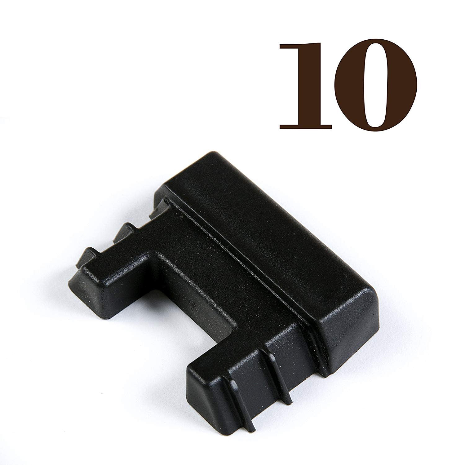 10 E Track TieDown Rail End Caps Durable Black Plastic End Protector Covers for VERTICAL E