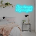 thumbnail image 7 of Very Demure, Very Mindful Neon Sign - Blue Neon Wall Art, Yoga Room Decor, Mindfulness Gift$$Tools & Hardware Other, 7 of 7