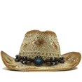 thumbnail image 1 of Women Straw Hollow Western Cowboy Hat, 1 of 4