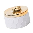 thumbnail image 5 of EHJRE Honeycomb Bees Lid Ceramics Jewelry Boxes Candy Necklace Earring Showcase, 5 of 9