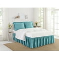 thumbnail image 5 of The Pioneer Woman Teal Cotton Swiss Dot 3-Piece Bedskirt and Sham Set, 5 of 5