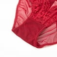 thumbnail image 4 of Varsbaby Women's Underwear Lace See Through Panties Sexy Briefs with Bow, 4 of 5