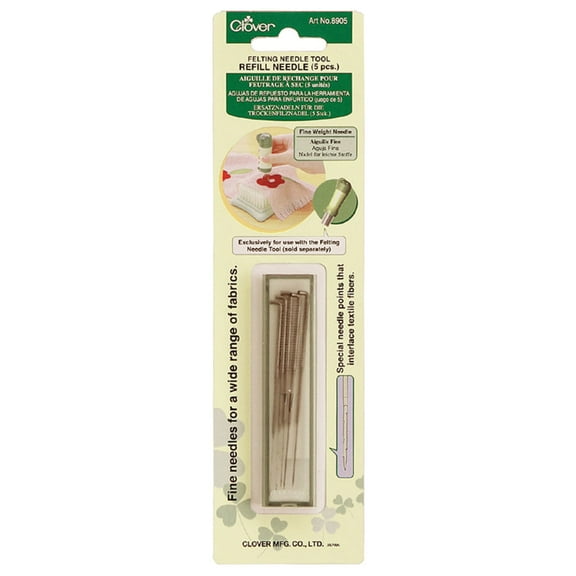 Clover Felting Tool Replacement Needle, Fine-Weight