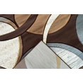 thumbnail image 3 of PREMIUM 3D Effect Hand Carved Thick Modern Contemporary Abstract Area Rug Design 1062 Espresso 9'2''x12'5'', 3 of 10