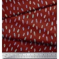 thumbnail image 3 of Soimoi Red Cotton Voile Fabric Brush Stroke Abstract Print Fabric by the Yard 42 Inch Wide, 3 of 3