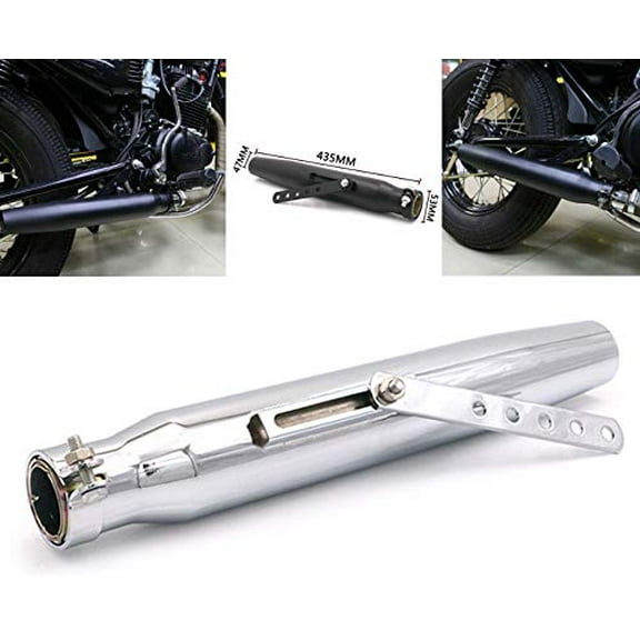 Universal Motorcycles Exhaust Silencer Mufflers Pipe For Harley Classic Bobbers Cafe Racer