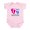 Petal Pink, variant on CafePress - Big Sister Baby Footprints Infant Bodysuit - Baby Light Bodysuit, Size Newborn - 24 Months