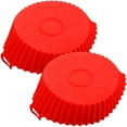 thumbnail image 4 of OFFIGAM Round Air Fryer Bakeware Containers 2Pcs Heat Distribution And Reusable Silicone, 4 of 8