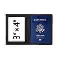 thumbnail image 1 of Portable Name ID Address Airplane Check-in Credit Card ID Document Travel Accessories Passport Cover Passport Protective Holder Passport Card Case BLACK, 1 of 1