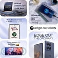 thumbnail image 3 of Motorola Moto Edge 60 Fusion 5G Ai Compatible with Tmobile Mint Tello & Global 256GB+8GB NFC 50MP Triple Cam Dual Sim 6.67" Curved XT2503-1 Latino American Version Amazonite Green, 3 of 5