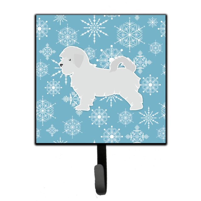 ""Caroline'S Treasures Winter Snowflake Maltés Correa O Llavero Bb3536Sh4 Pequeño Multicolor""