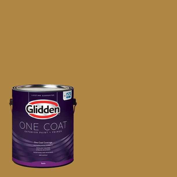 Butterscotch Ripple, Glidden One Coat, Exterior Paint and Primer