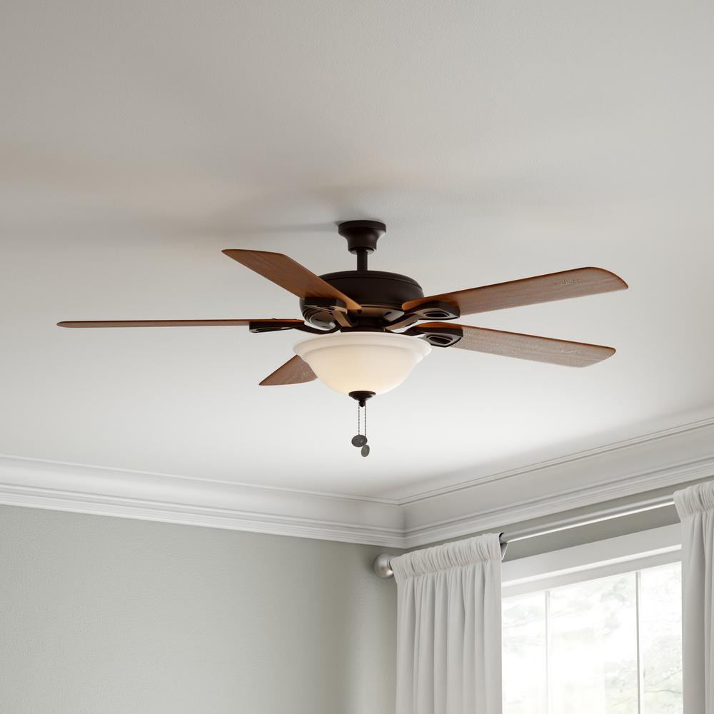 Hampton Bay Rothley 52 In Oil Rubbed Bronze Ceiling Fan With