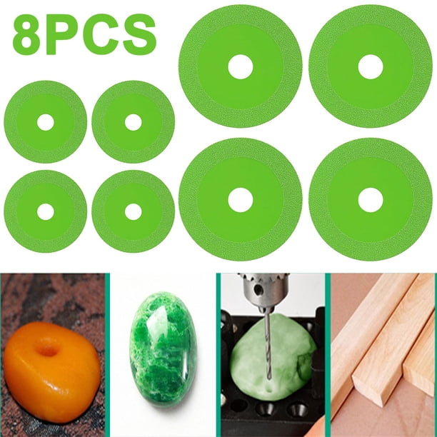 JShteea Corte Diamante 100 Mm Ruedas Corte para Baldosas Vidrio Jade (Verde)