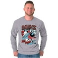 thumbnail image 3 of The Smurfs Kanji Keep Pushin Savage Men Big & Tall Long Sleeve Tee Brisco Brands 2X, 3 of 5