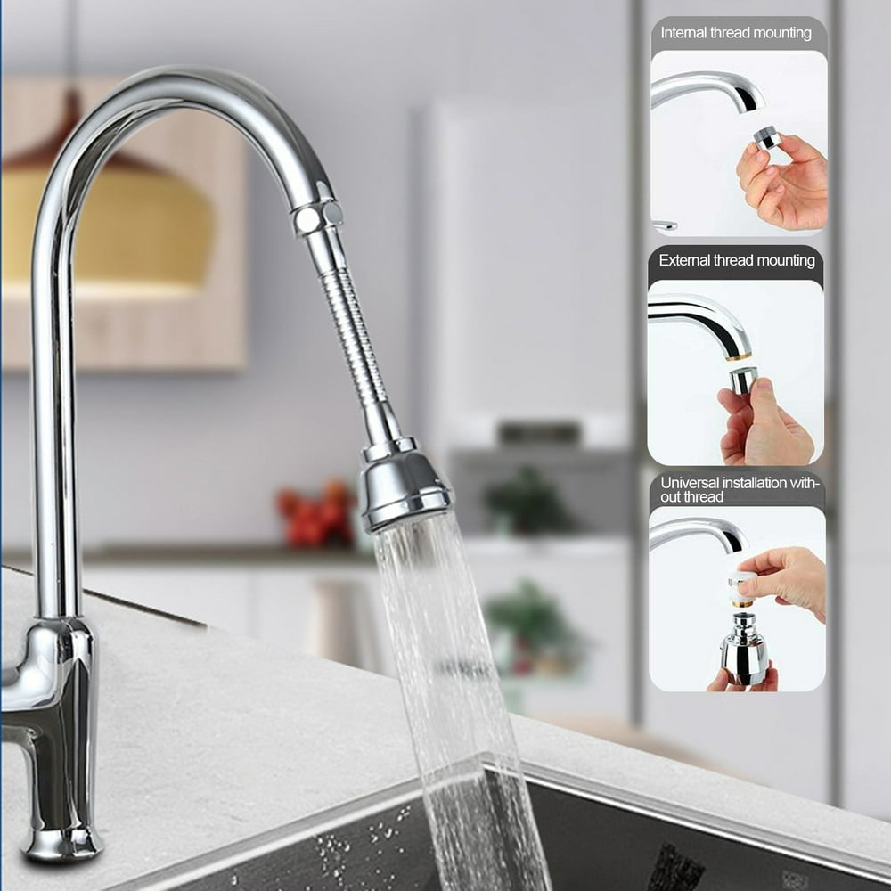 Bueautybox Faucet Extender,Kitchen Sink High Pressure Faucet Sprayer